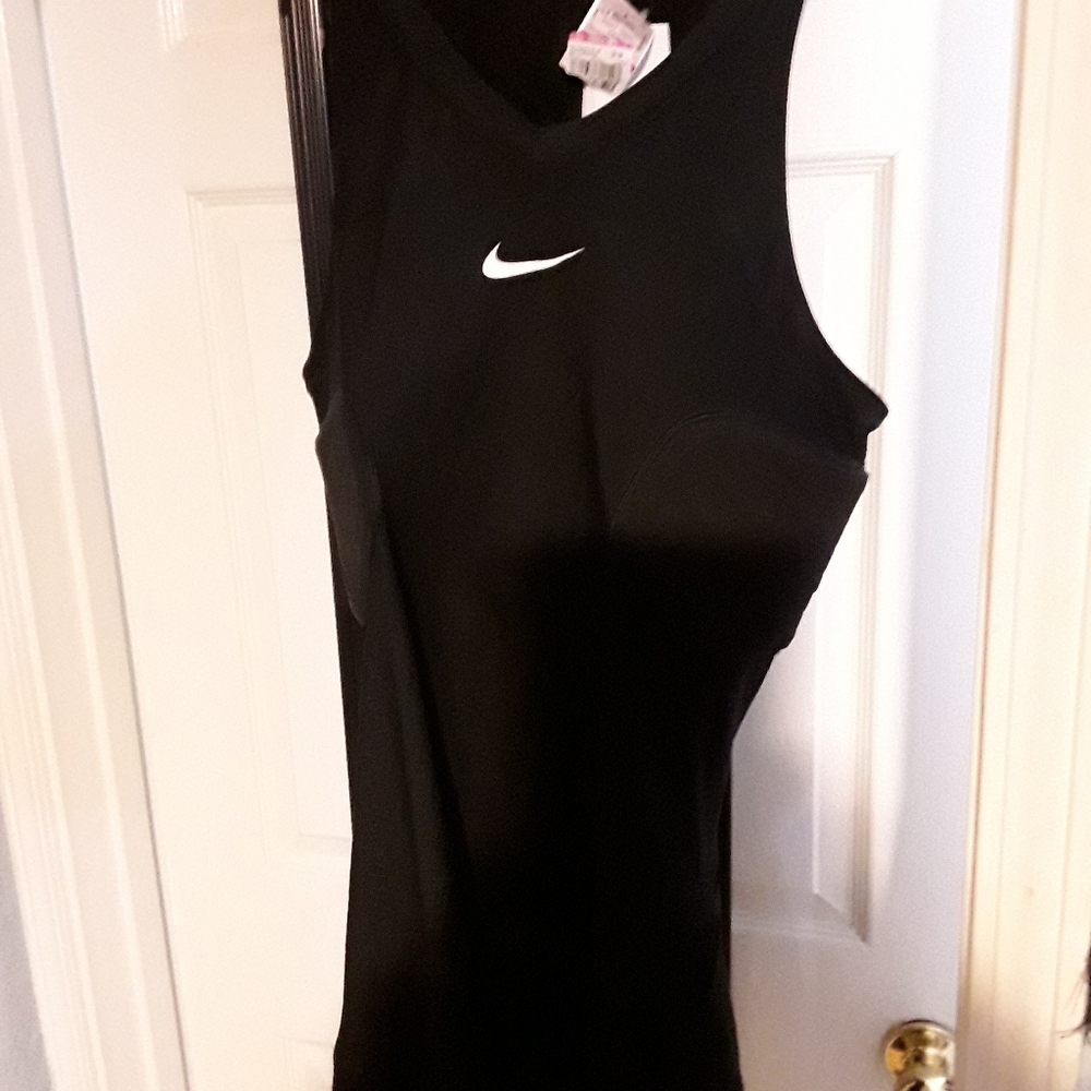 Mens Nike Pro Black Compression  Tank Top